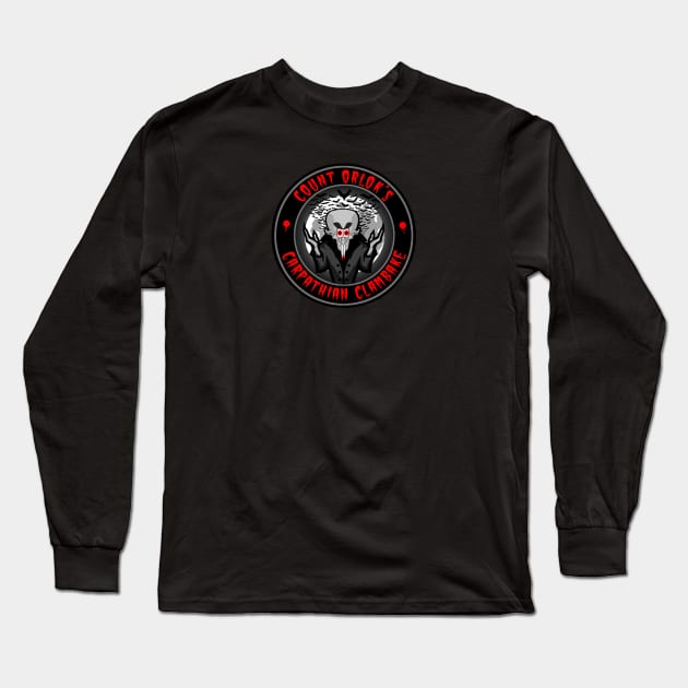 COUNT ORLOK - CARPATHIAN CLAMBAKE Long Sleeve T-Shirt by GardenOfNightmares